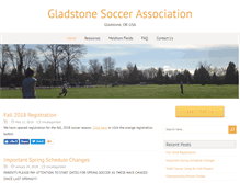 Tablet Screenshot of gladstonesoccer.com